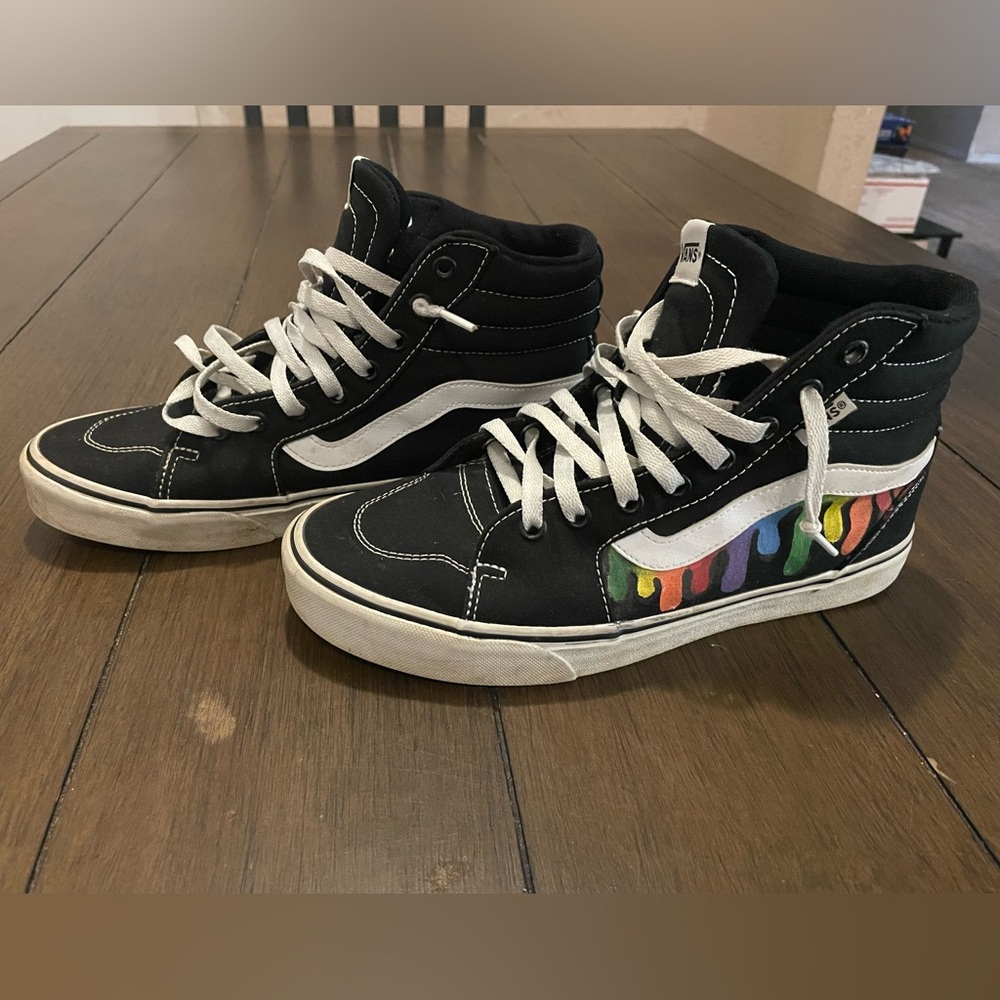 Vans Painted Rainbow Sneakers